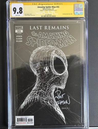 Amazing Spider-Man #55 CGC 9.8 SS Patrick Gleason Signed Iconic Web Cover 🔥