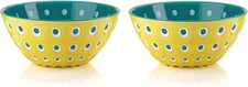Guzzini, Le Murrine 2-Set Small Serving Bowl, Yellow-Blue