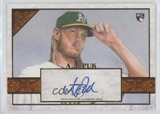 2020 Topps Gallery Orange Auto 22/25 AJ Puk #61 Rookie RC