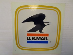 USPS Mail Vehicle - Decal - Label Unnumbered/Undated - 8" x 8" Mounted