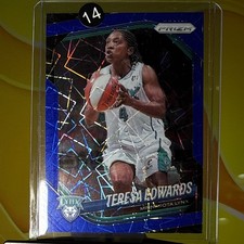 2025 Prizm WNBA Blue Velocity #126 Teresa Edwards Minnesota Lynx