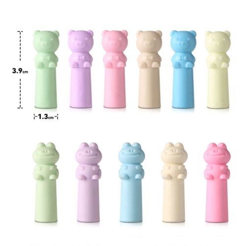 10PCS Cat Shape Erasers Pen Top Protector School Office Supplies - Afbeelding 2 van 16