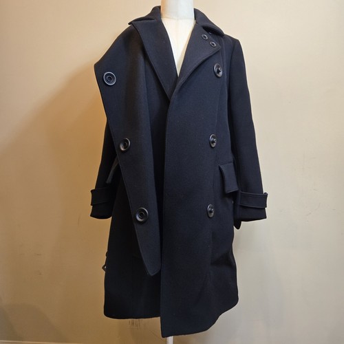 EUC $2500 Auth Burberry Prorsum Trench Wool Coat Black Runway 38 extra small XS - Picture 7 of 18