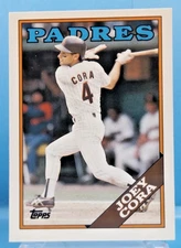 1988 Topps Tiffany #91 - Joey Cora - San Diego Padres - Near Mint