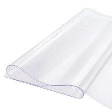 Plastic Table Cover, 42 x 96 Inch 1.5 mm Thick Clear Table Protector, Rectangle