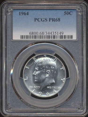1964 Kennedy Half Dollar PCGS PR 68