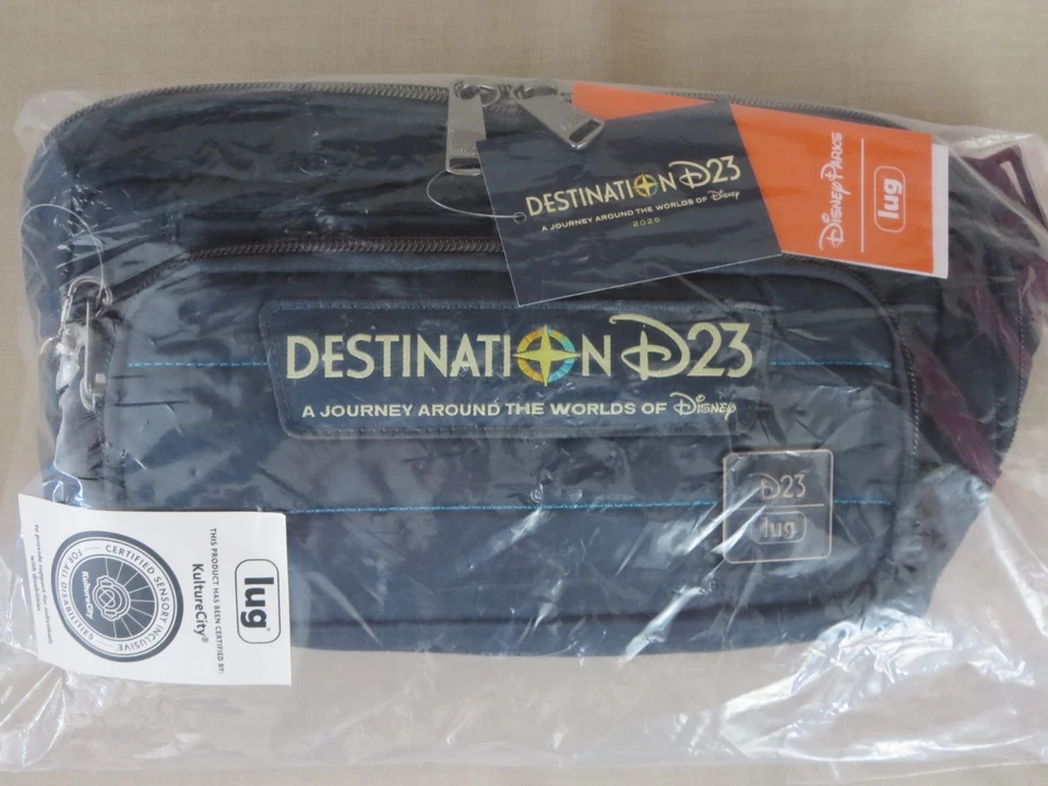 Новая эксклюзивная сумка через плечо Lug x Disney Destination D23 бирюзовый синий цвет KultureCity - Изображение 2 из 4