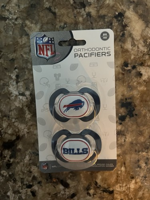 #ad NFL Buffalo Bills Baby Pacifier Set Orthodontic BPA Free 2 Pack $19.95