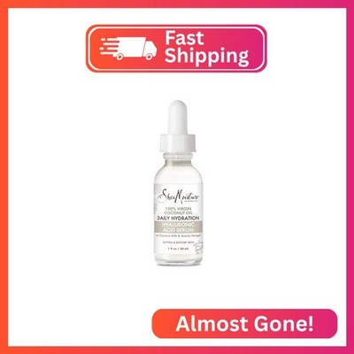 SheaMoisture Hyaluronic Acid Serum for Dry Skin 100% Virgin Coconut Oil Paraben