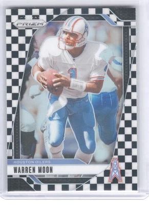 2024 Panini Prizm #298 Warren Moon Black and White Checker Houston Oilers - Bild 1 von 2