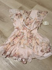 New with tags Altar  d State Pink Floral Romper  Medium 