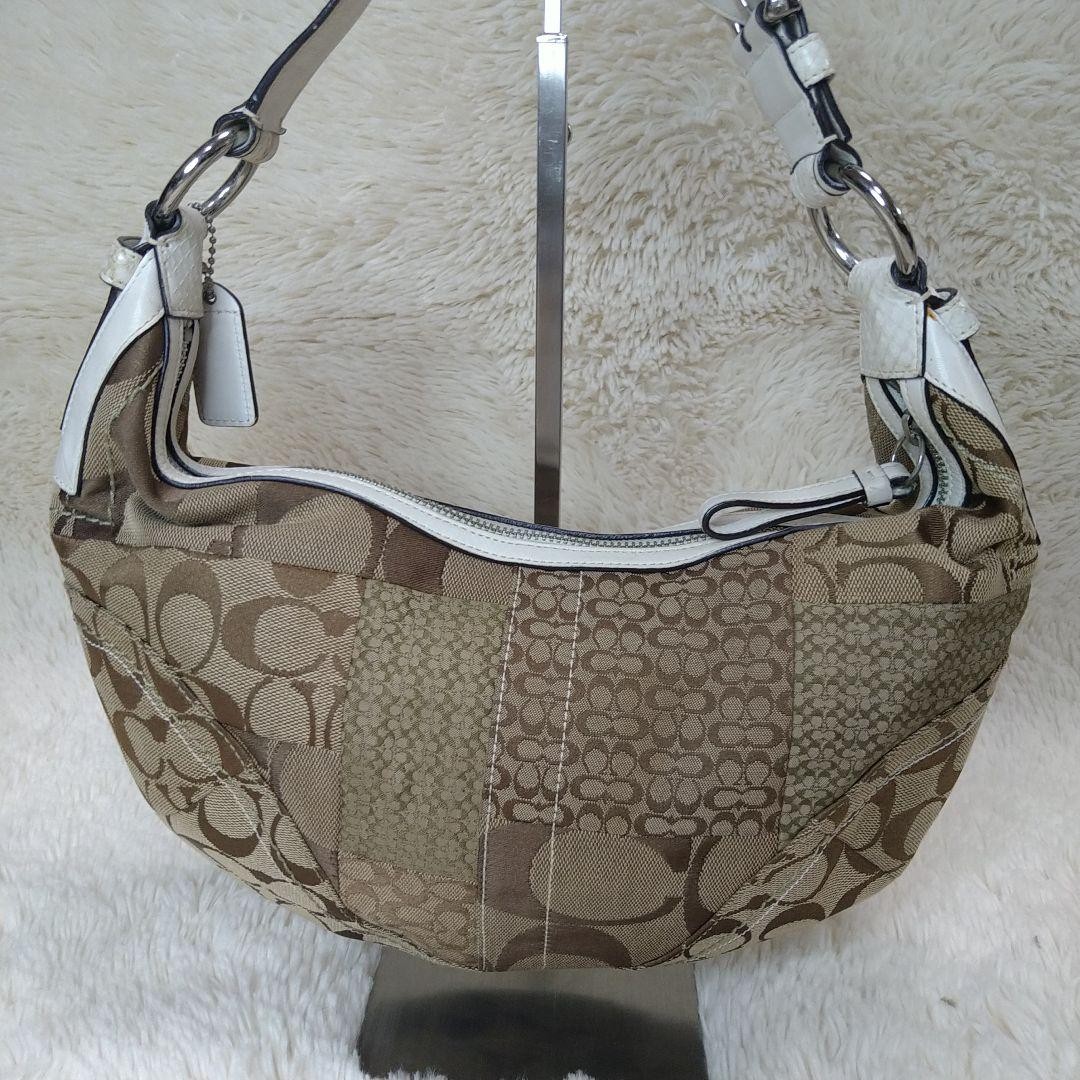 COACH Patchwork Python Y2K Shoulder Bag Authentic… - image 4