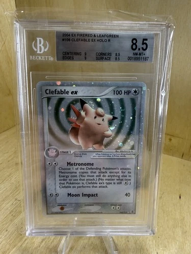 Clefable ex - BGS 8.5 - 106/112 Holo - Fire Red & Leaf Green