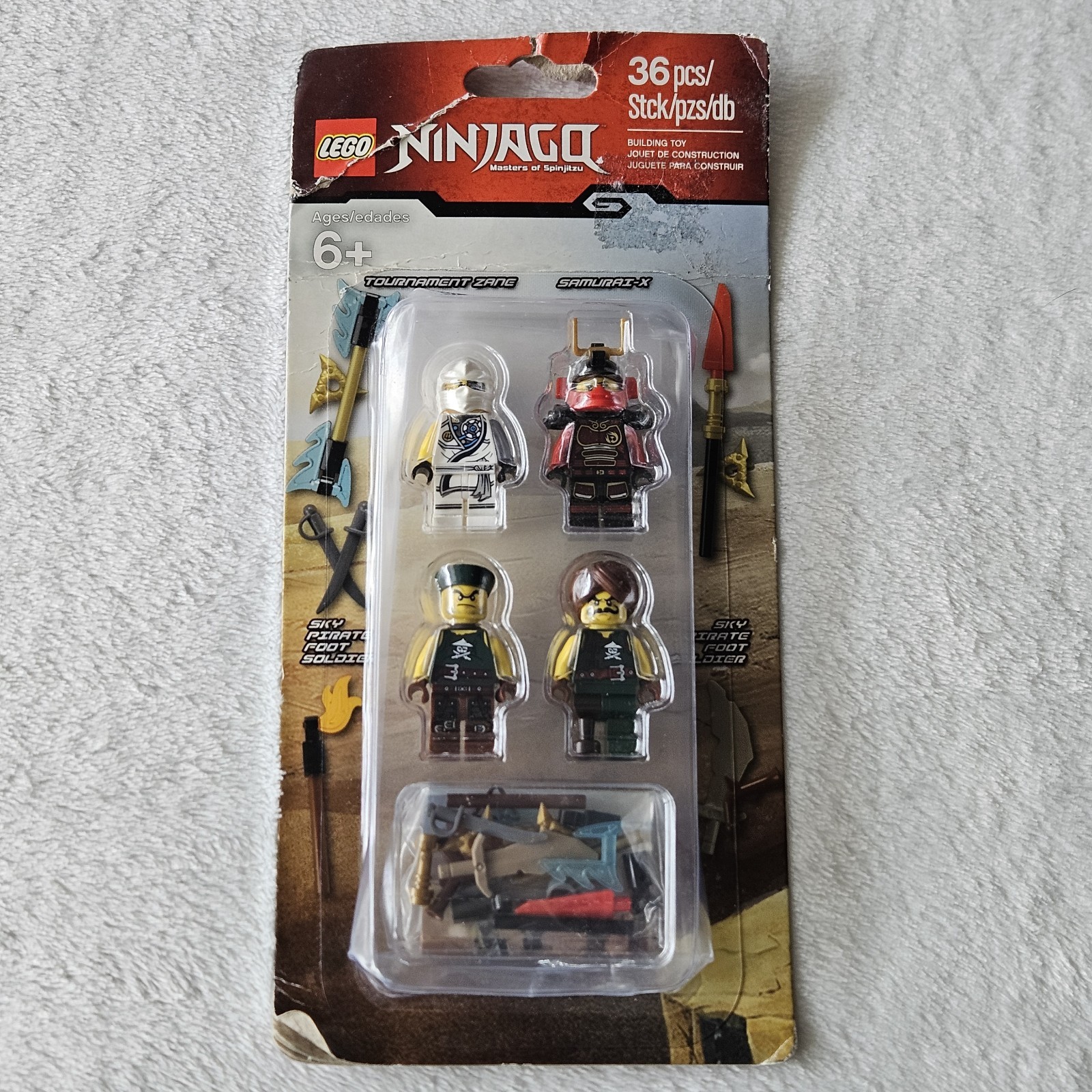 LEGO NINJAGO 853544 Accessory Set 36 Pcs Tournament Zane Sam