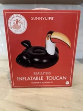 Sunny Life Luxe Ride-On Float "Really  Big" Inflatable Toucan 69"