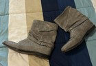 Vintage Zodiac Western Slouch Grey Leather Boots Men's Size 9 1/2D USA — photo 2
