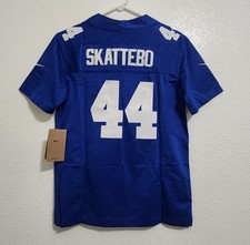 YOUTH NEW YORK GIANTS Cam Skattebo 44 Stitched Jersey Size Small 8 NWT