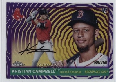 2025 Topps Chrome Platinum Anniversary 89/250 Kristian Campbell Rookie RC 1sl4
