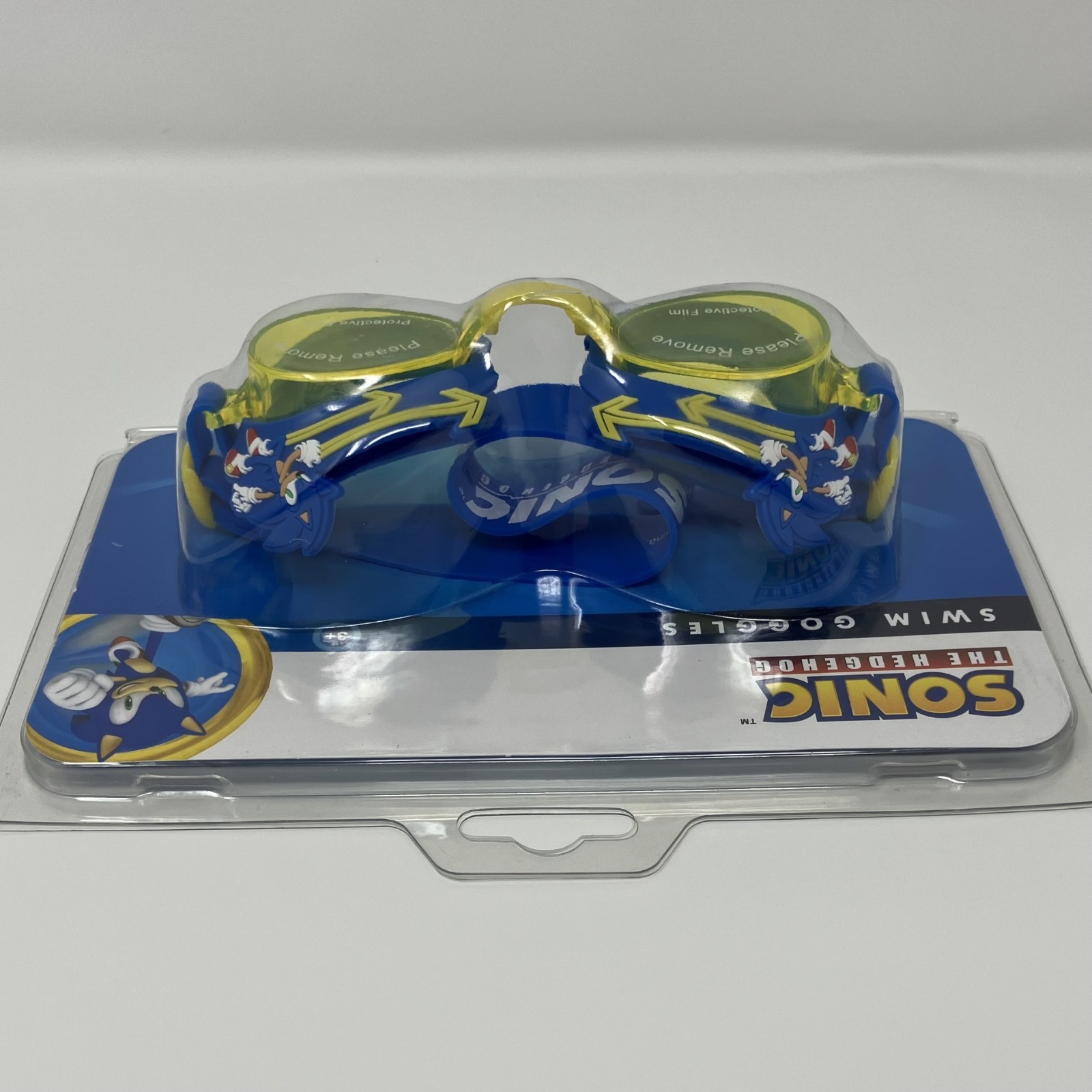 Sonic The Hedgehog Swim Goggles Kids 3+ Anti-Fog Adjustable Strap SEGA New