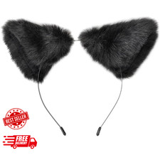 Long Fur Cat Ears Anime Cosplay Headband Hairband Halloween Cosplay Party Costum