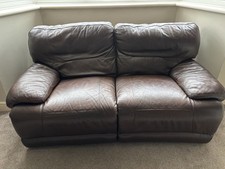 3 x 2 Seater Leather Electric Recliner Sofas
