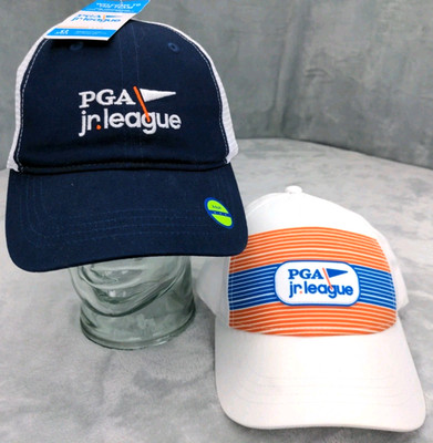 PGA Jr. League Golf Hat Adult NWT + Child Age 5-12 PGA Cap Pre-owned
