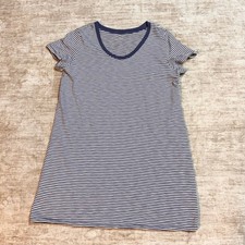 Universal Thread Women’s XL Striped Cotton Shirt Dress Mini Short Sleeve Basic