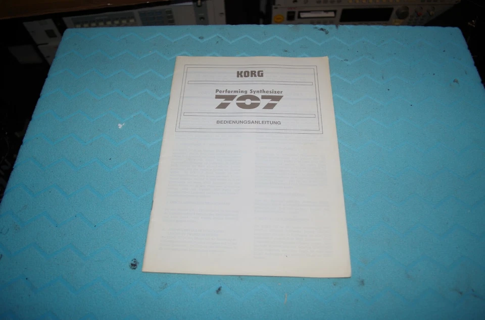Korg 707 Bedienungsanleitung