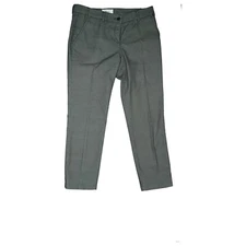 Brax Maron Women's Stretch Chino Pants Slim Fit 36K S W27 L30 Gray Dotted