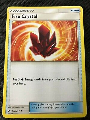 Pokemon TCG SM Unbroken Bonds Fire Crystal 173/214