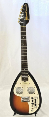 VOX APACHE-1 Teardrop Type Electric Travel Guitar 3-Tone Sunburst