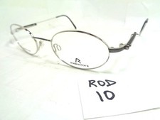 Vintage 90's RODENSTOCK Eyeglasses R4213 E Stainless Steel Italy Oval ROD-10