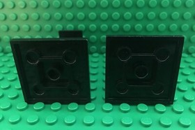 LEGO 2x Lot Black Support 4 x 4 x 5 Stanchion Monorail 6399 6990 6991 6897 4990 
