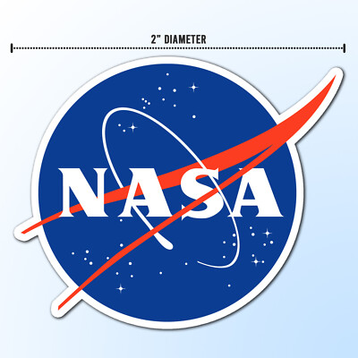 NASA ''Meatball'' Logo Space Vinyl Glossy Sticker 2'' New
