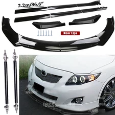 Front Bumper Lip Spoiler Splitter Body Kit+Side Skirt For Toyota Corolla P