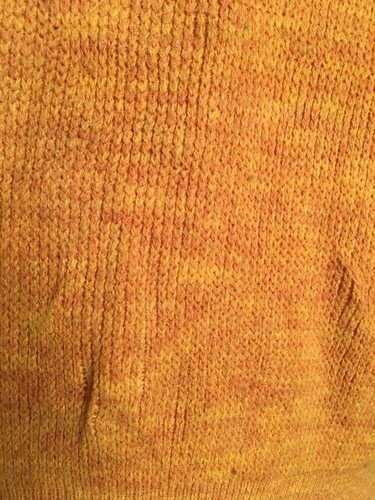 Vintage 60s JCPENNEY TOWNCRAFT PLUS V-NECK SWEATER Heather Honey Color Medium - Picture 7 of 11