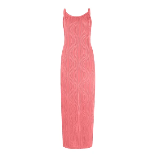 Damen Sommer Langes Kleid Freizeit Slip Sexy Schmal Ärmellos Bodycon Maxikleider - Bild 11 von 42