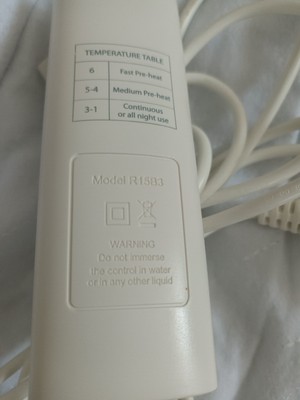 Dreamland Intelliheat Electric Blanket Controller Model R15B3 Replacement  Remote | eBay
