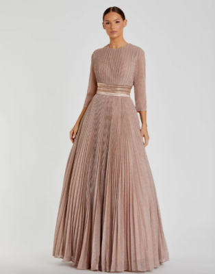 chinese dress ladies A-Line Rose Gold Strapless Split Dresses main image 0