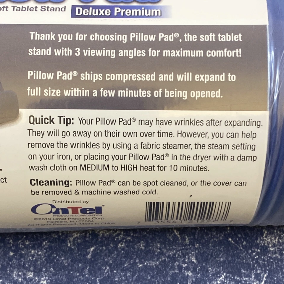 Ontel Pillow Pad Tablet Stand - Multi-Angle - Soft  - Blue - Image 3 of 4