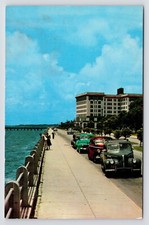 c1940s~Cadillac LaSalle~Murray Blvd~Charleston South Carolina SC~VTG Postcard