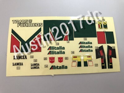 Vintage Transformers G1 Wheeljack Sticker Replacement Autobot For Repair