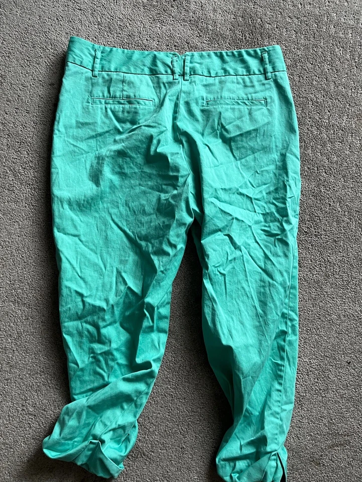 Pantalones al tobillo Metaphor Missy para mujer verdes talla 8 Foto 3 de 4