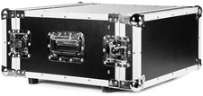 Rack Case 4 HE 19" Effektrack Flightcase 43 cm tief, Double Door, Verstärkerrack
