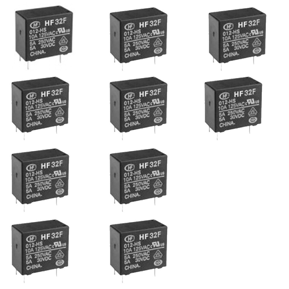 General Purpose Relay 3a 24vdc 5 Pins X 10pcs 555 Jzc 32f 024 Zs3 Relays Electrical Equipment Supplies