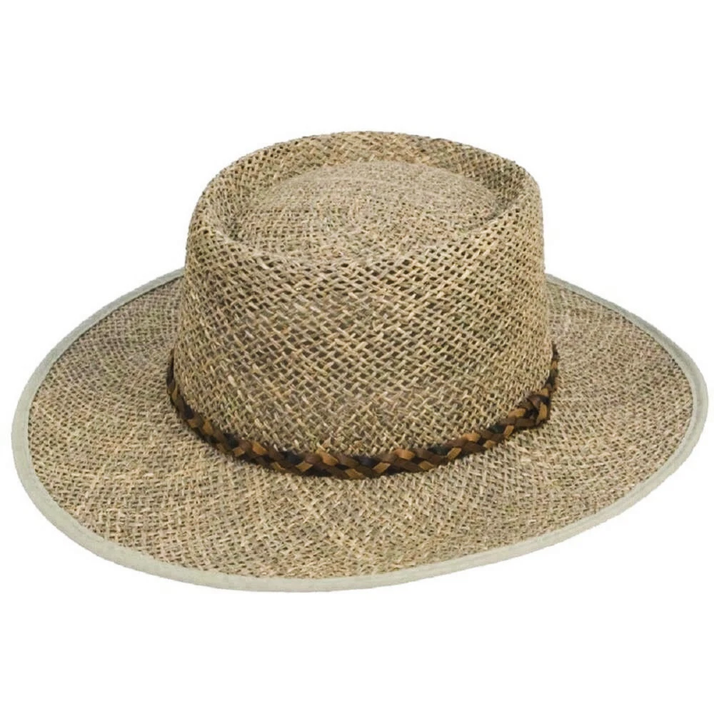 Mens 100% Straw Seagrass Summer Panama Fedora Trilby Sun Hat
Opens in a new window or tab