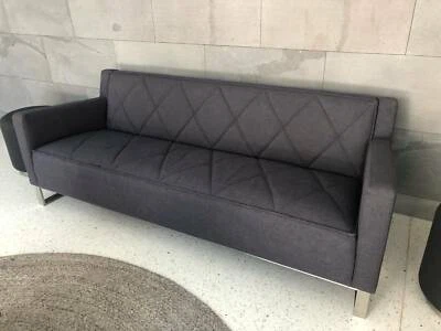 Modern Dark Grey 3 Seater Sofa Designed By Gus Modern From