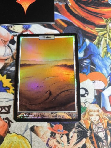 MTG Plains 🇬🇧 Foil Unhinged Art 2004 Land Karte Card White Deck Og John Avon - Bild 5 von 5