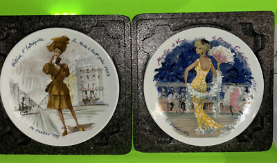 1978 D'Arceau-Limoges Les Femmes du Siecle Collectible Plates By Ganeau LYS719B