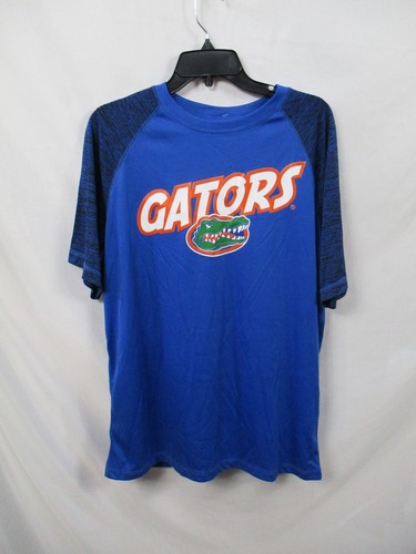 Florida Gators Shirt Mens Large Blue Short Sleeve Round Neck Polyester Tee New - 第 1/10 張圖片